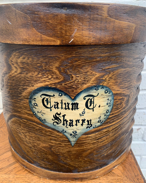 HAND PAINTED AND RESTORED ANTIQUE GERMAN FIRKIN