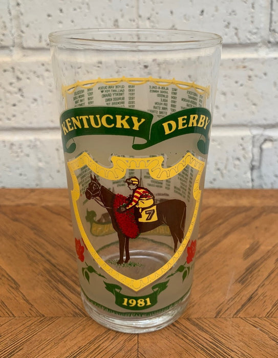 1981 KENTUCKY DERBY MINT JULEP GLASS