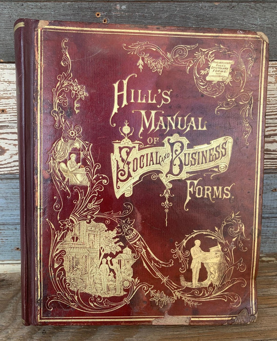 1886 HILLS MANUAL OF SOCIAL BUSINESS FORMS