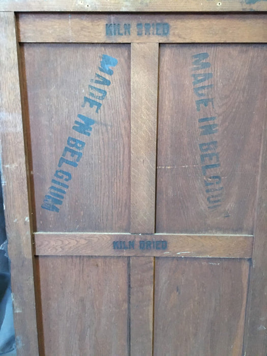 SMALL DARK OAK GOTHIC CREDENZA