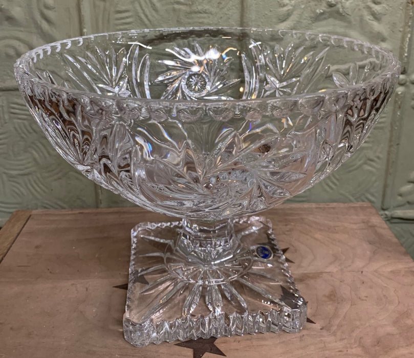 LARGE CRYSTAL COMPOTE FROM CZECH REPUBLIC