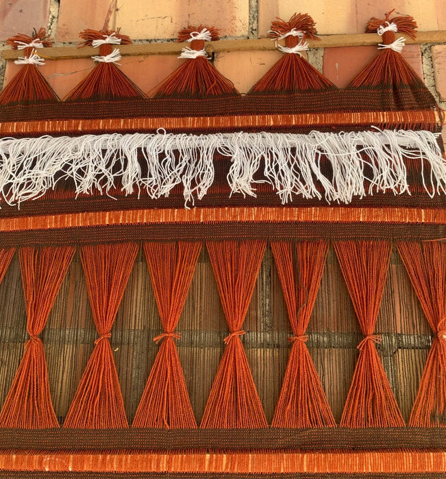 LONG VINTAGE WOVEN WALL HANGING