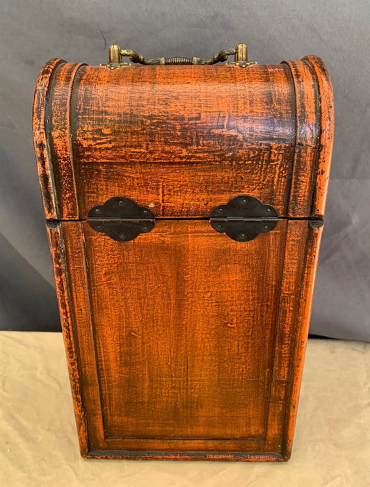 DOMED TALL BOX WITH URN PAINTED ON FRONT