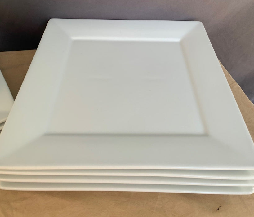 NOT OLD SET OF 12 PLAIN WHITE DISHES