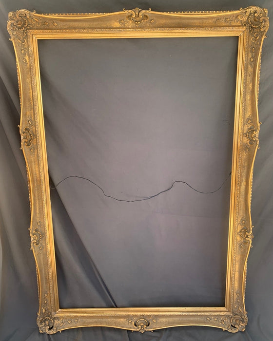 LARGE ORNATE GOLD FRENCH FRAME - AS FOUND