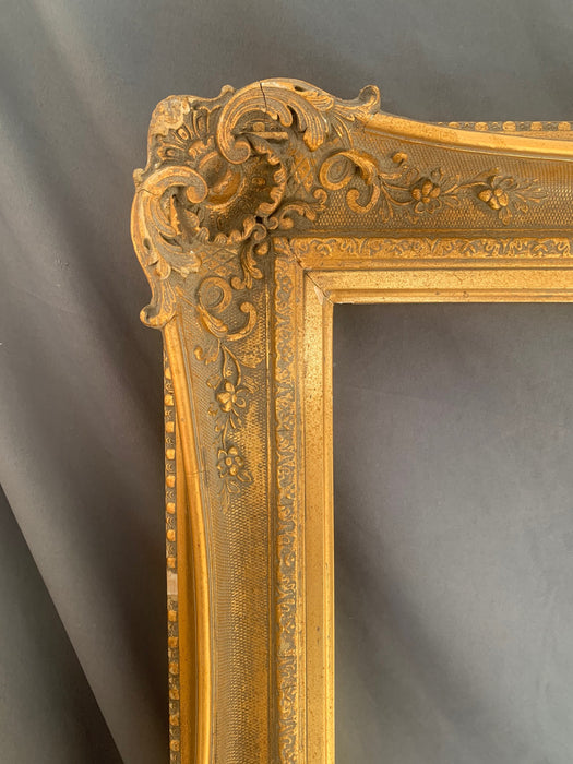 LARGE ORNATE GOLD FRENCH FRAME - AS FOUND