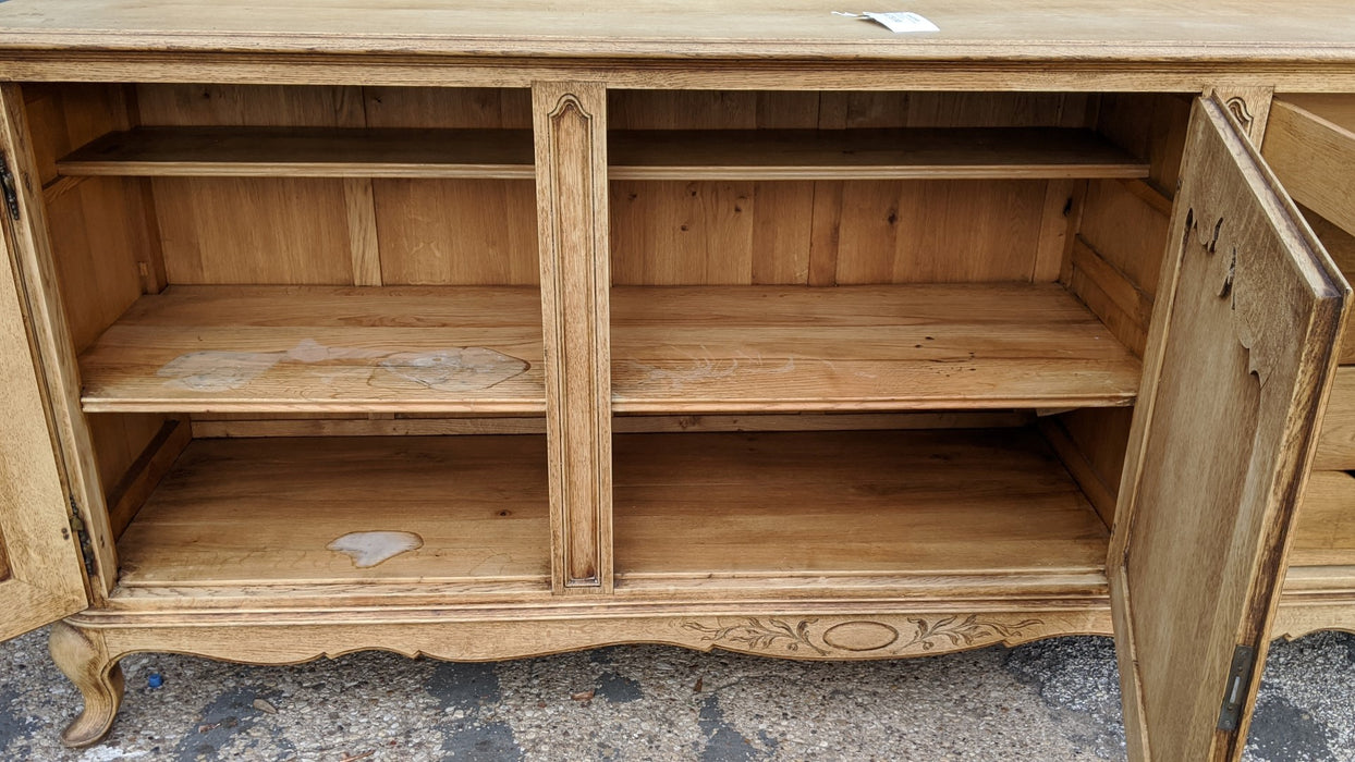 COUNTRY FRENCH RAW OAK SIDEBOARD