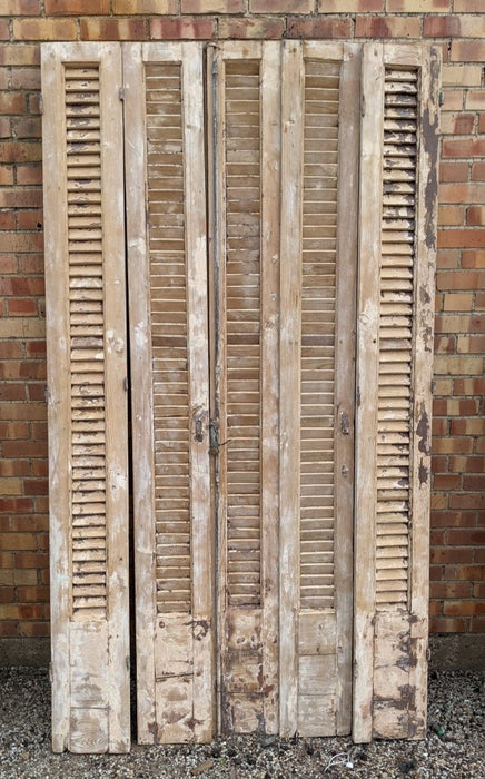 SET OF 5 NATURAL FINISH SHUTTERS