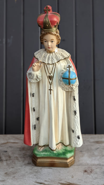 INFANT OF PRAGUE STATUE-AS FOUND