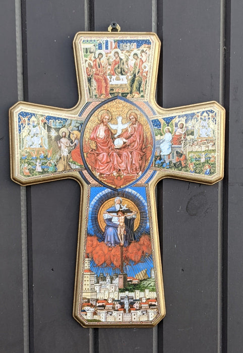 SCENES  OF JESUS CROSS PLAQUE