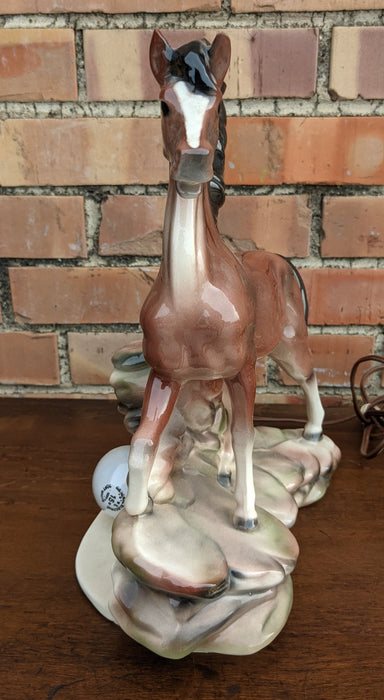 VINTAGE HORSE LAMP
