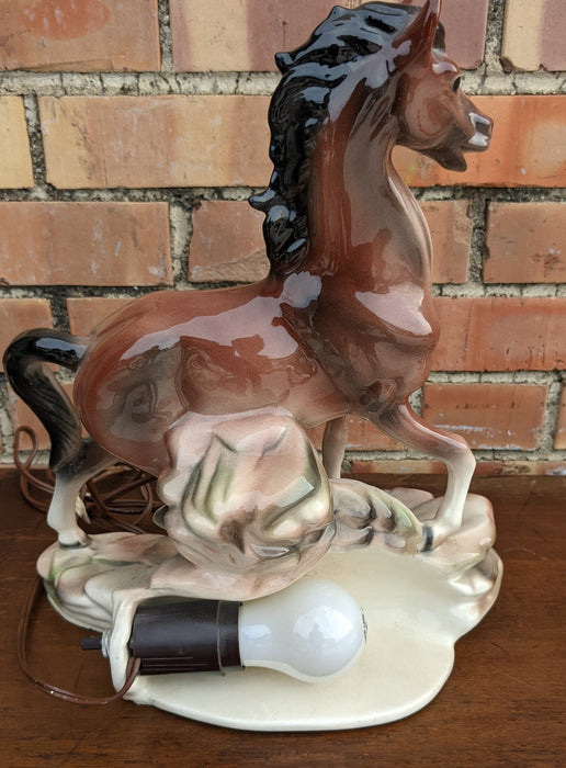 VINTAGE HORSE LAMP