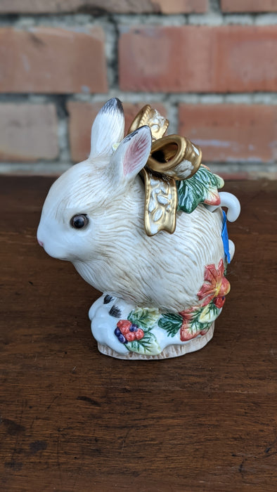 PAIR OF FITZ AND FLOYD BUNNY RABBITS CREAM AND SUGAR