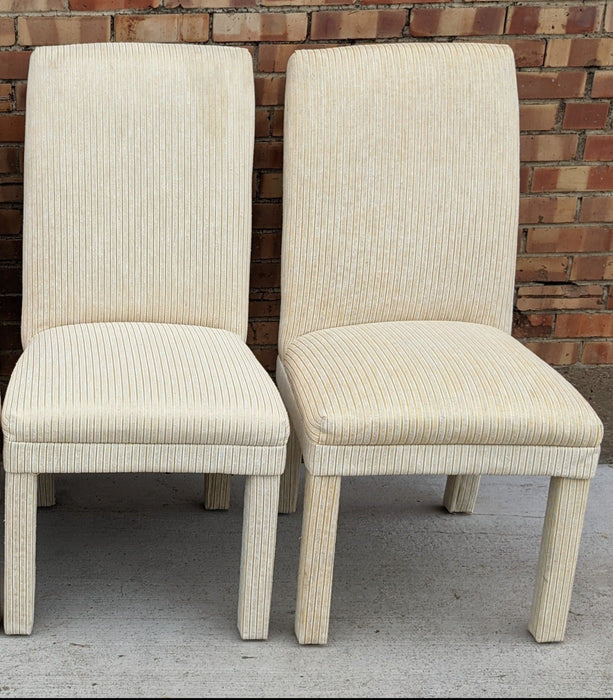 PAIR OF PARSONS CHAIRS