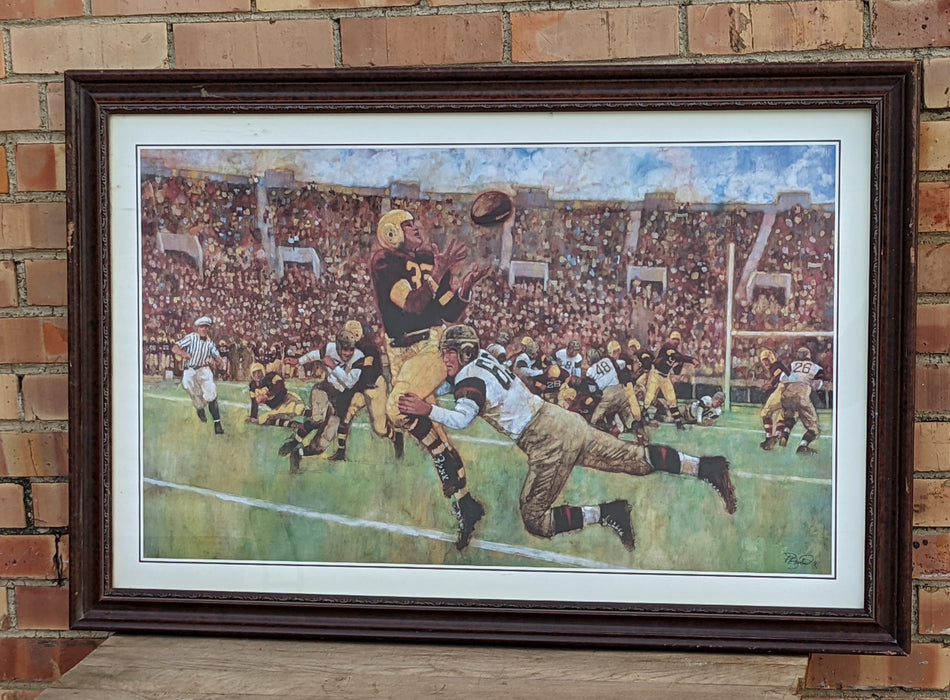 FRAMED FOOTBALL PRINT