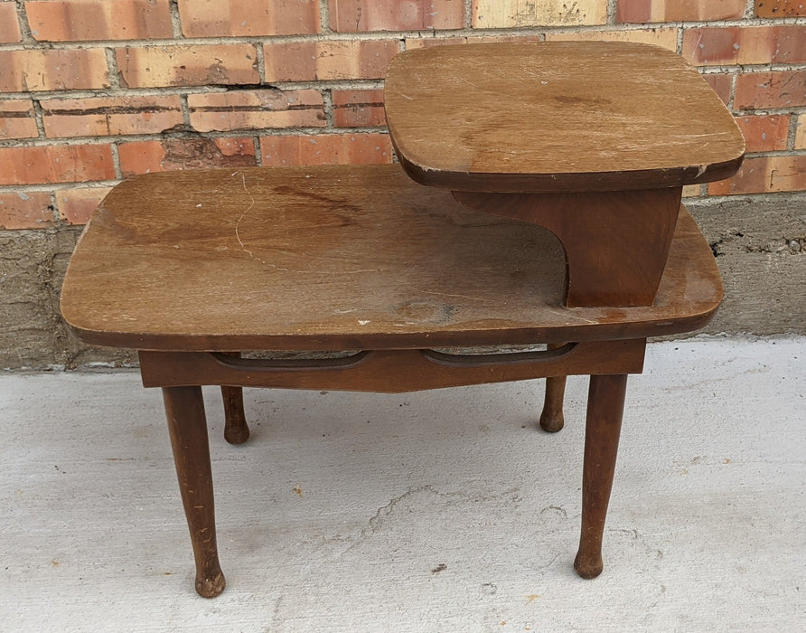 MID CENTURY 2 TIER END TABLE