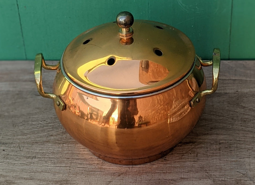ROUND COPPER INCENSE BURNER