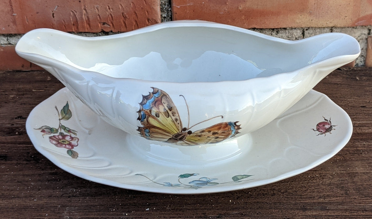 VILLEROY AND BACH BUTTERFLY GRAVY BOAT