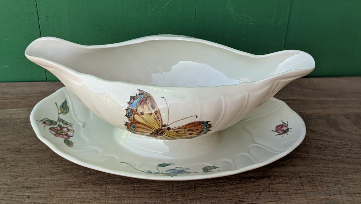 VILLEROY AND BACH BUTTERFLY GRAVY BOAT