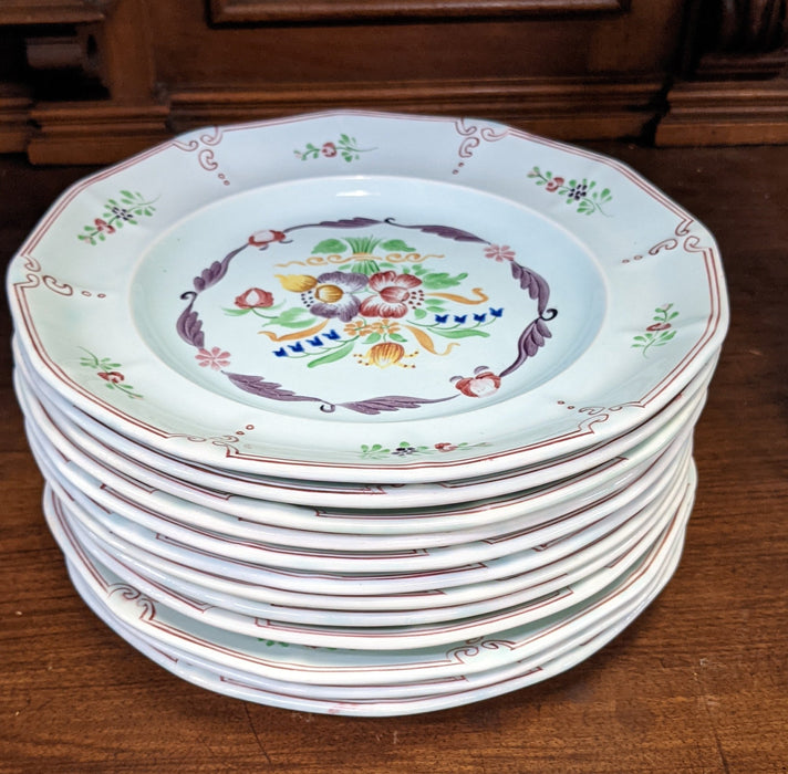 ADAMS CALYX WARE HAND PAINTED DINNER PLATE