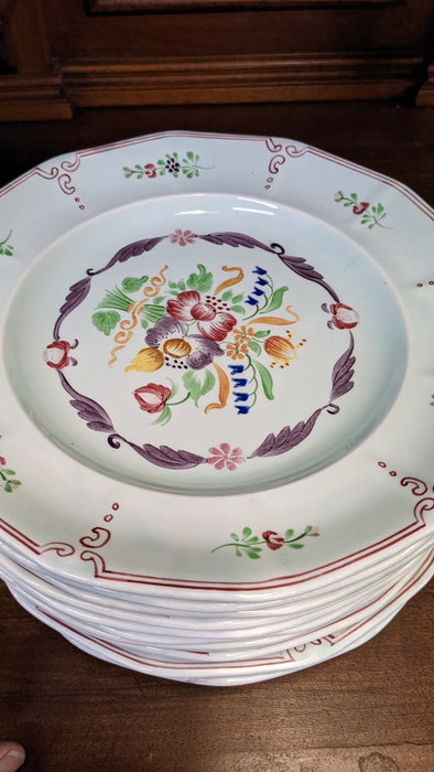 ADAMS CALYX WARE HAND PAINTED DINNER PLATE