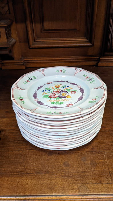 ADAMS CALYX WARE HAND PAINTED SALAD/DESSERT PLATE