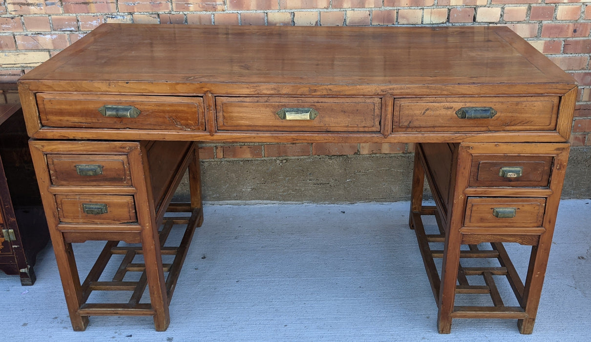 ASIAN DOUBLE PEDESTAL DESK