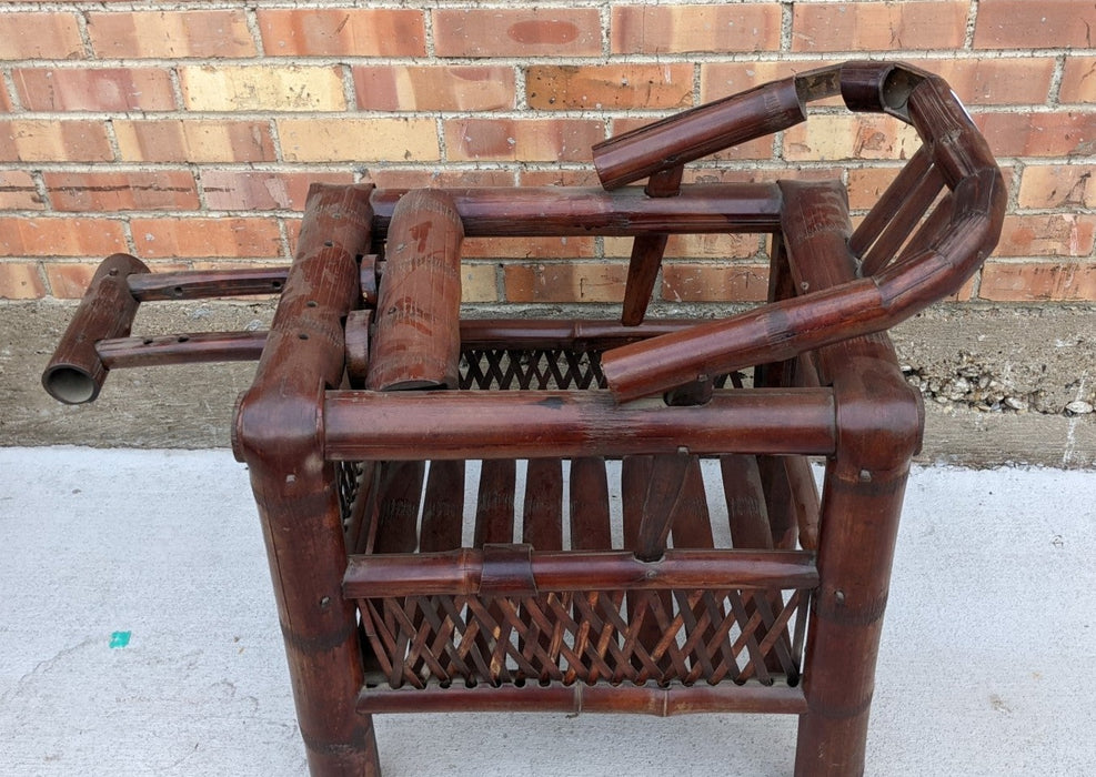 UNUSUAL CHINESE BAMBOO CHAIR