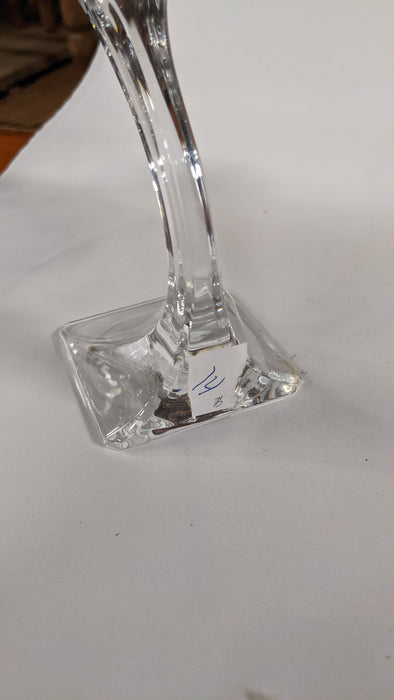 SMALL BUD SHAPED GLASS CANDLE HOLDER