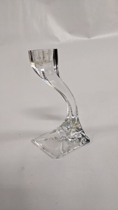 SMALL BUD SHAPED GLASS CANDLE HOLDER