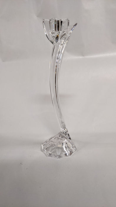 SMALL FLOWER SHAPED GLASS CANDLE HOLDER