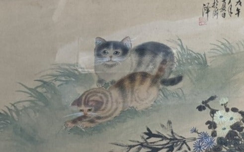 CHINESE CAT PAINTING