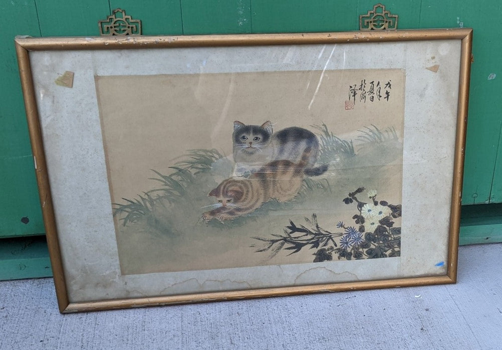 CHINESE CAT PAINTING