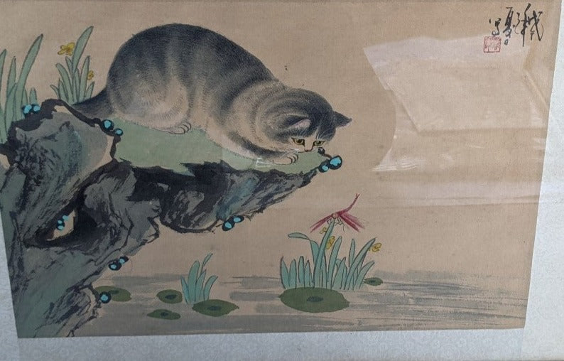 CHINESE CAT PAINTING