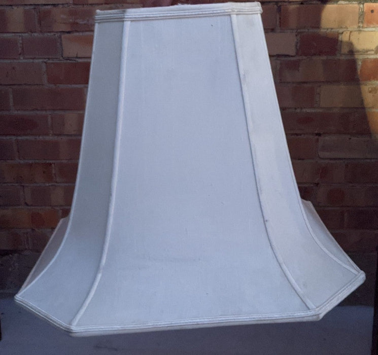 LARGE SHAPED LINEN LAMP SHADE