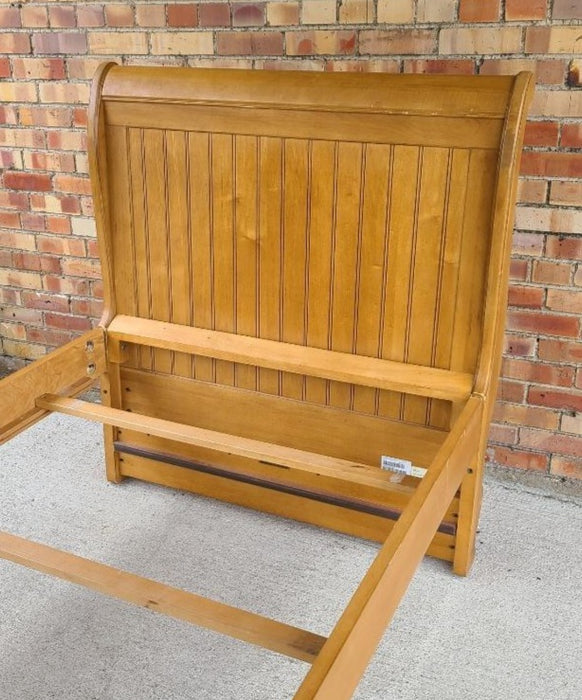 ETHAN ALLEN TWIN SIZE SLEIGH BED