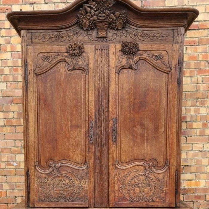EARLY LOUIS XV OAK COUP DE CORPS TOP ONLY