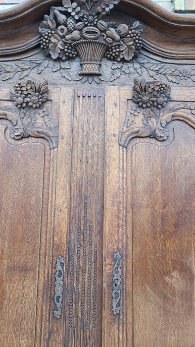 EARLY LOUIS XV OAK COUP DE CORPS TOP ONLY