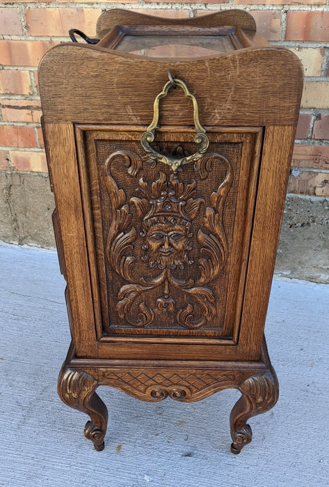 SMALL CARVED LOUIS XV OAK SILVER CHEST