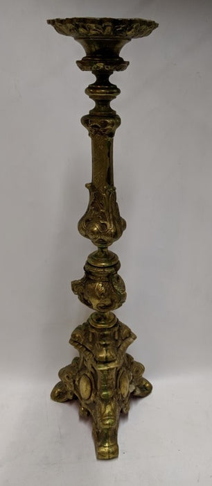 HEAVY BRASS CANDLE STAND