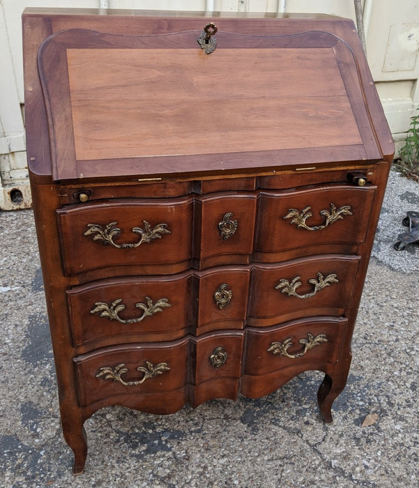 LOUIS XV STYLE DROP FRONT FITTED DESK
