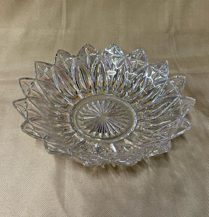 LARGE PRESSED GLASS BOWL