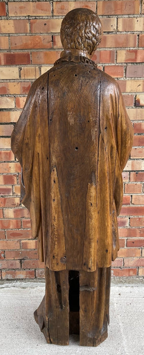 17TH CENTURY OAK RELIGIOUS STATUE