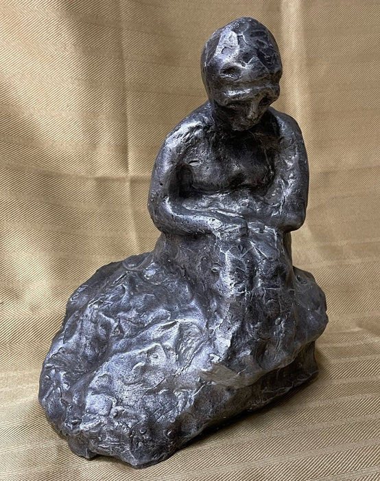 ALUMINUM LADY SCULPTURE