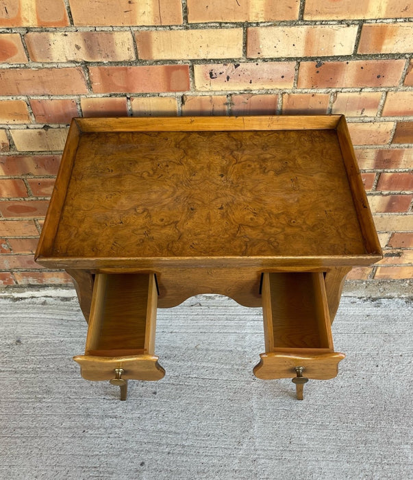 SMALL WALNUT SIDE TABLE WITH DRAWER