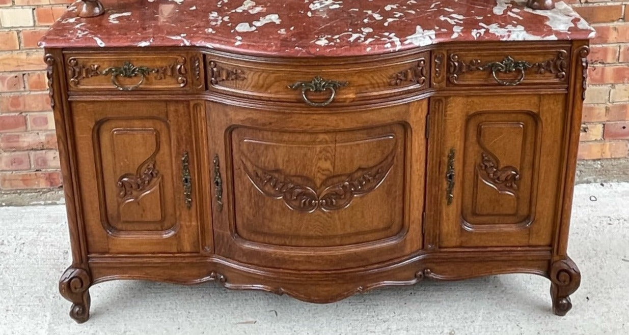 SMALL MARBLE TOP LOUIS XV SERVER