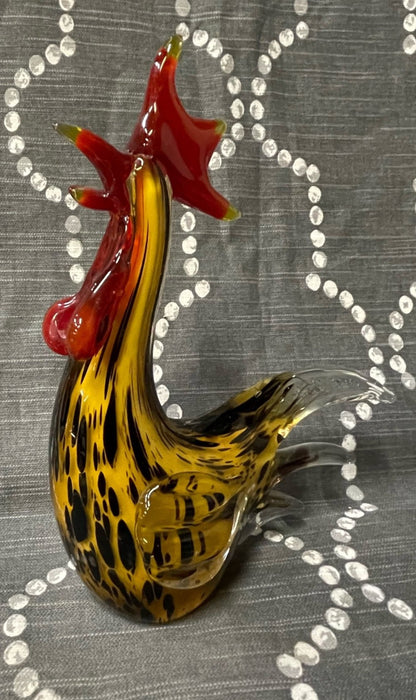 ART GLASS ROOSTER