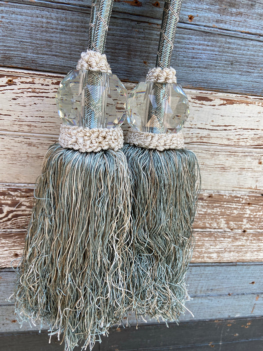PAIR OF PRISM TASSELS - AS FOUND