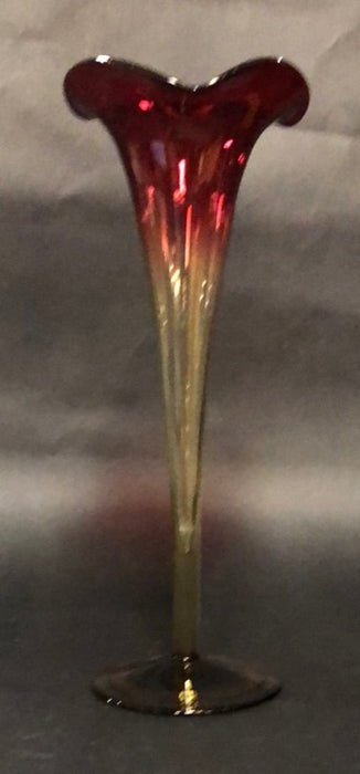 LARGE AMBERINA BUD VASE