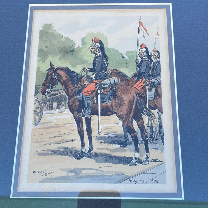 SET OF 3 SILVER FRAMED SOLDIER PRINTS
